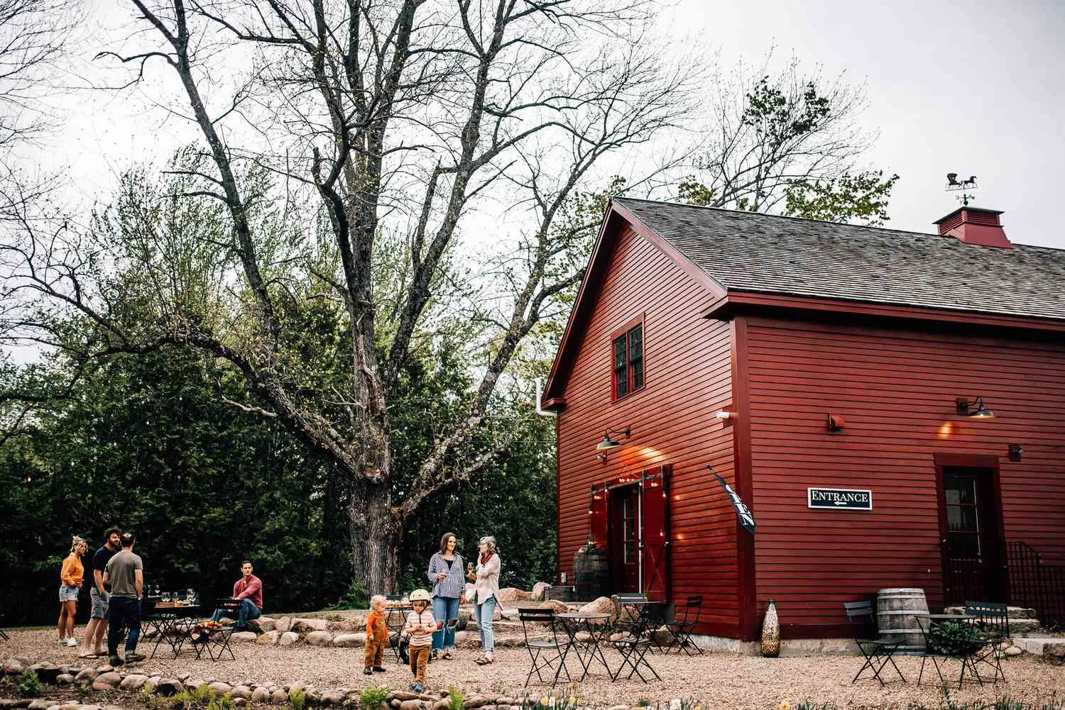 This New Hampshire Glampsite Has a Tree House, a Heated Pool, a Working Winery, and Some of the Best Foliage Views You'll Ever See