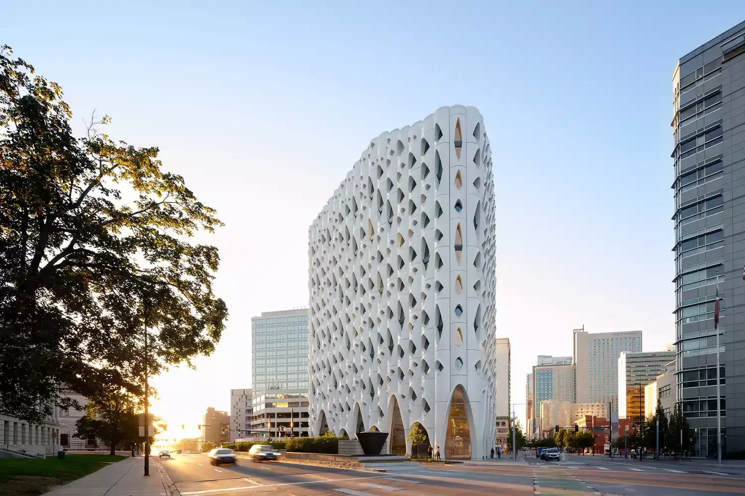 Denver's Newest Hotel Has a Striking Tree-inspired Design and a Rooftop Bar with Spectacular City Views — See Inside