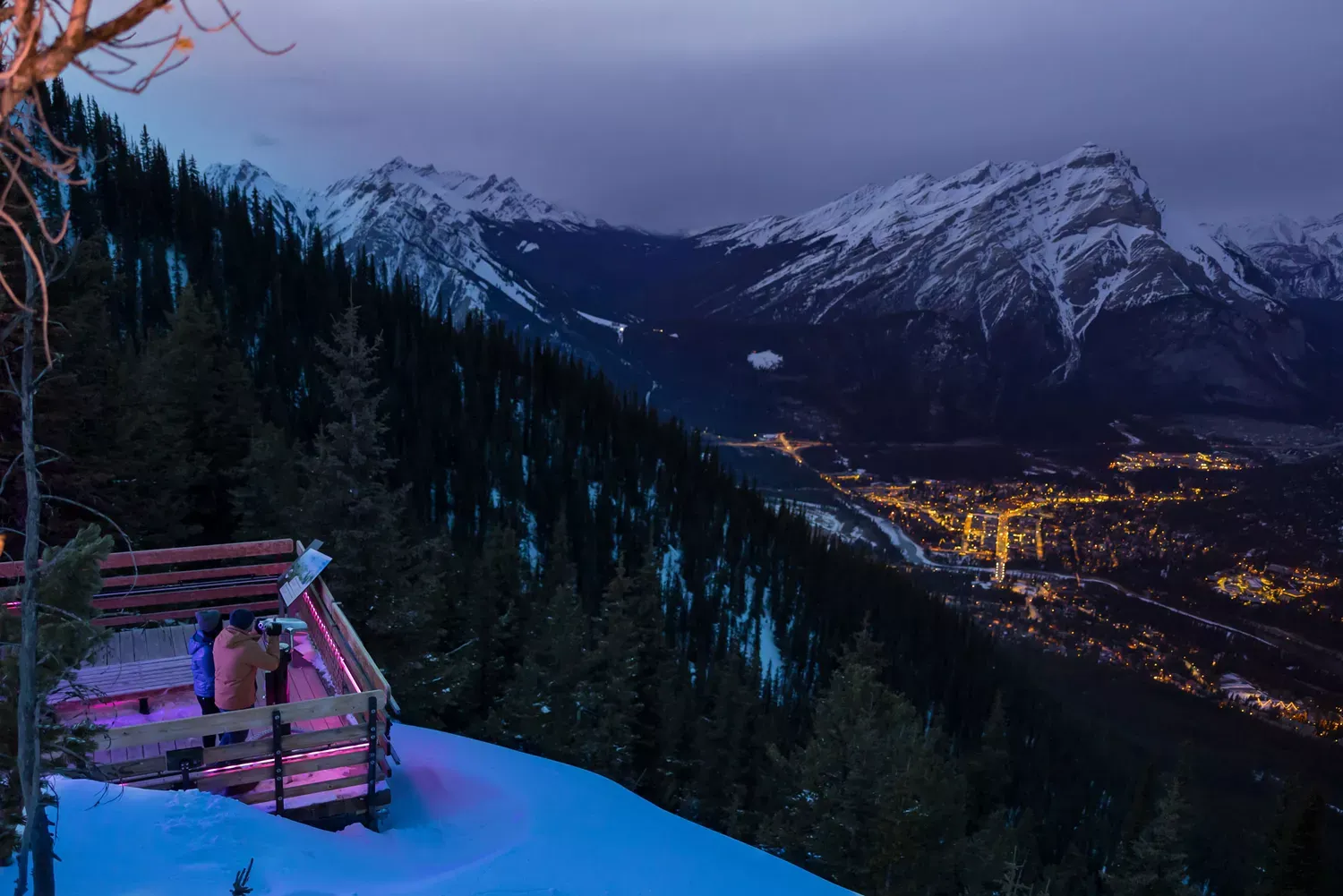 This Light Show Is Transforming the Mountains of Banff — and It Starts in a Gondola 2,000 Feet in the Air