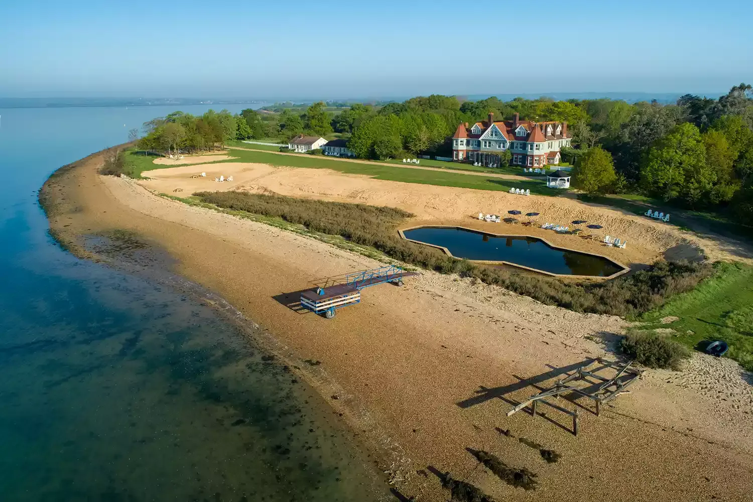 This Secret Island Near London Is a Celebrity Hot Spot — and You Can Only Drive There When the Tide Goes Out