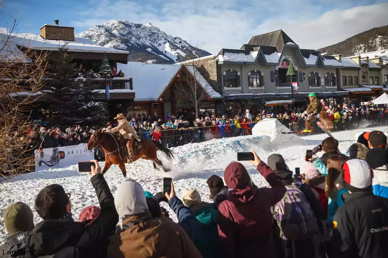 This Canadian Festival Transforms Banff National Park and Lake Louise Into a Winter Wonderland — With Giant Snow Sculptures, Skijoring, and Sleigh Rides