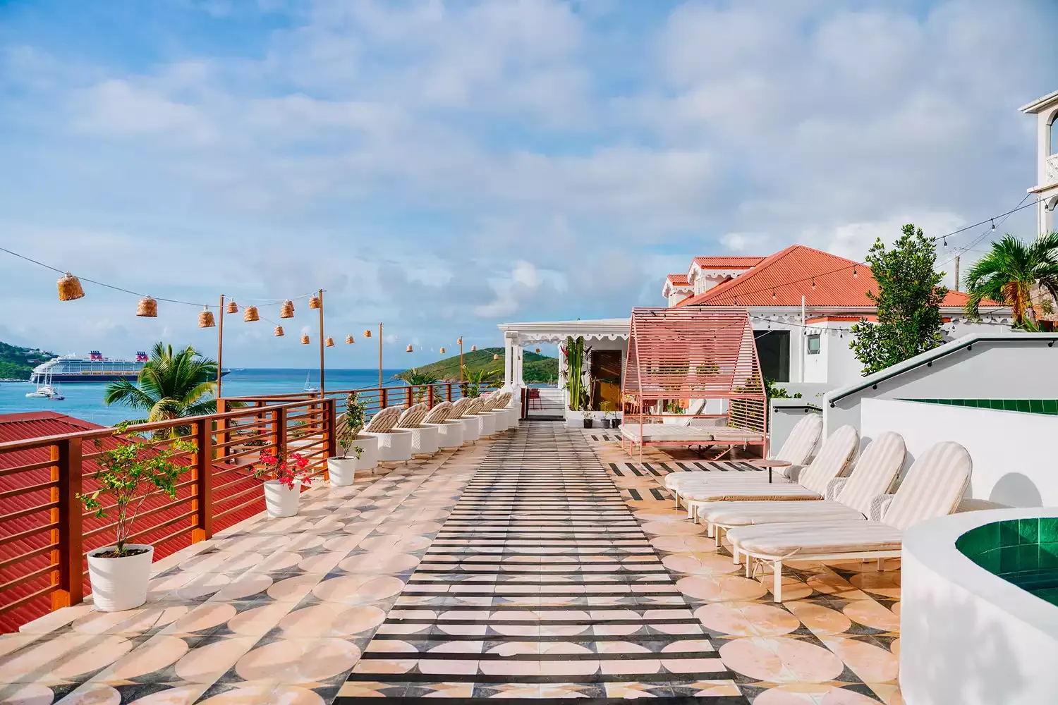 This Instagrammable Pink Hotel in the U.S. Virgin Islands Was Once a A-lister Hot Spot — and It Just Reopened As a 'Caribbean Tree House Oasis'