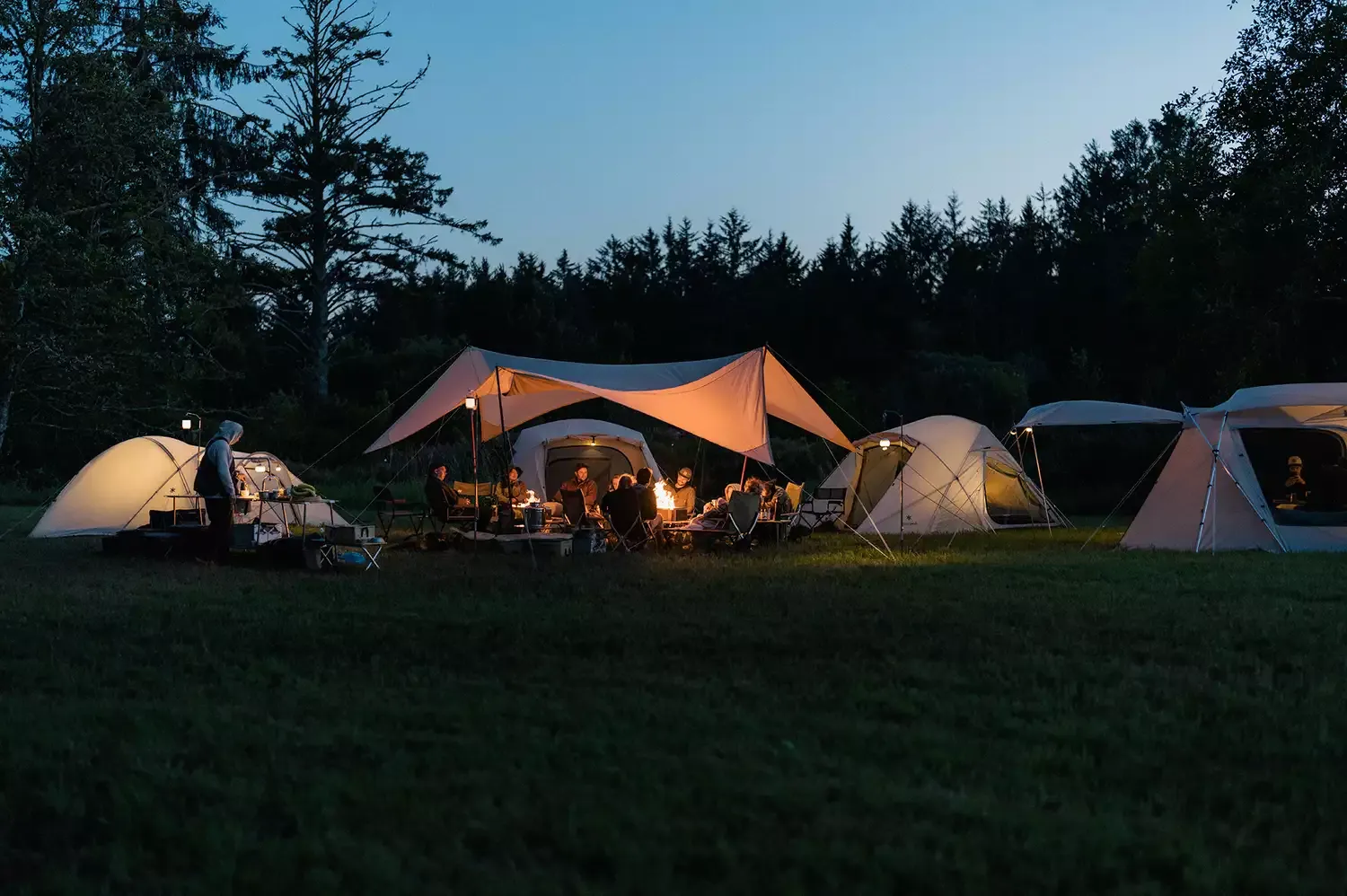 This New Glamping Site in the Pacific Northwest Is Near Washington's Most Stunning Beaches — and Each Tent Has a Private Campfire