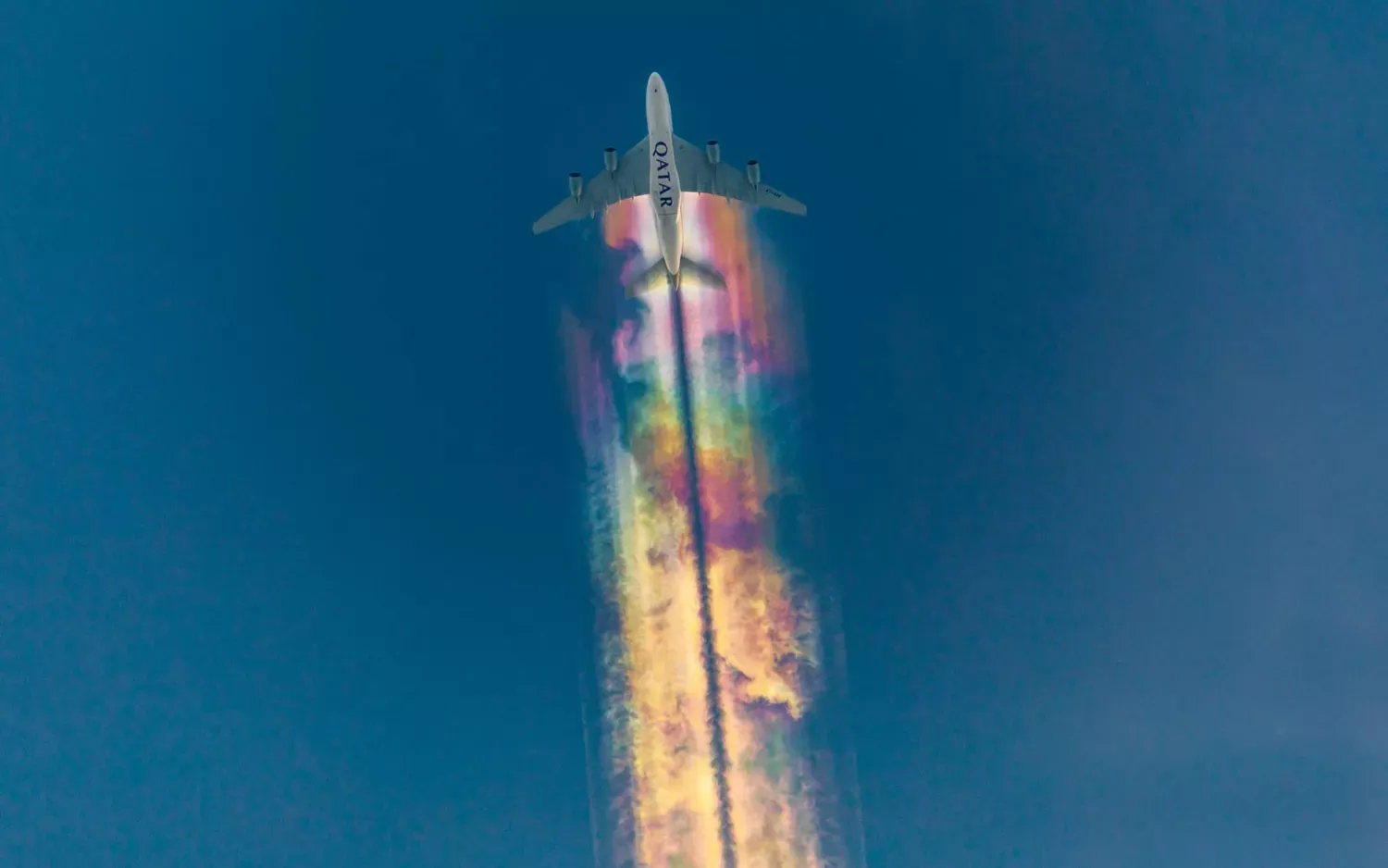 Why Some Planes Leave Behind Colorful Trails in the Sky