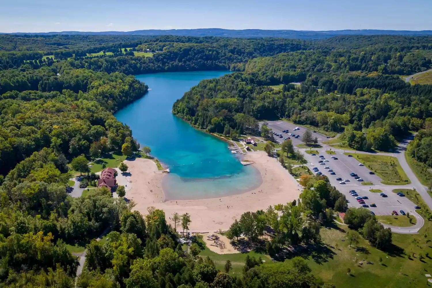 This Upstate New York Park Has Bright Blue Lakes, a World-class Golf Course, and Crystal Kayak Rentals