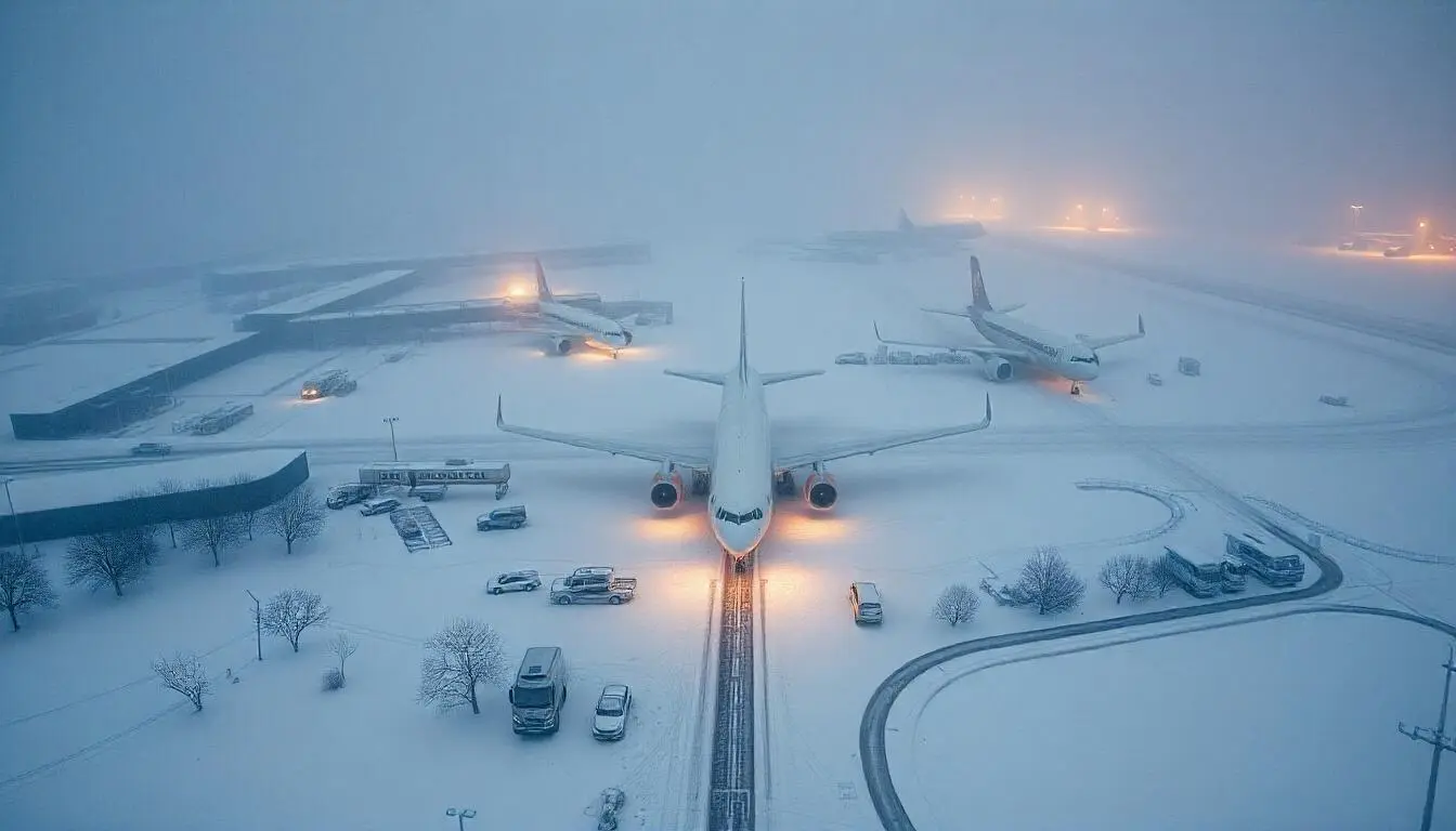 Hundreds of Flights Canceled, Airlines Issue Waivers as Winter Storm Enzo Continues to Wreak Havoc